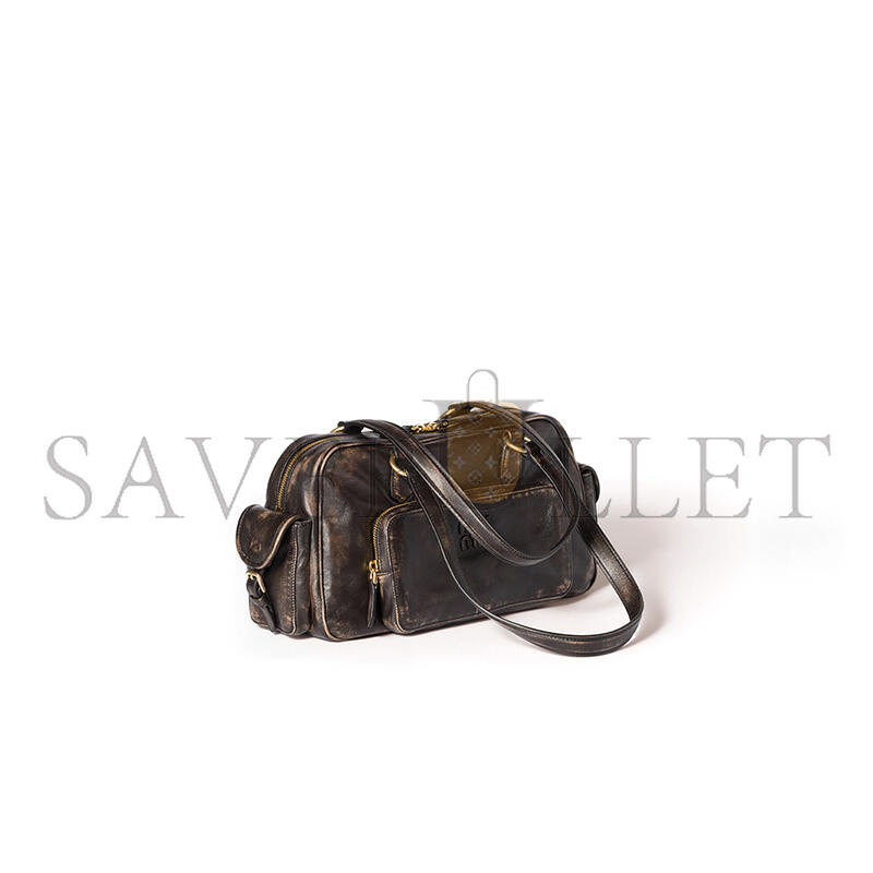M1v M1v pocket nappa leather top-handle bag 5bb179 (32*19*14cm)